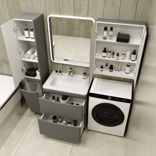 Тумба под умывальник Symbolite Бергамо мини 70 Люкс Plus 2 ящика