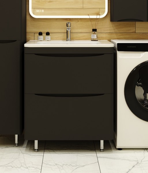 Тумба под умывальник Symbolite Бергамо мини 70 Люкс Plus 2 ящика - фото