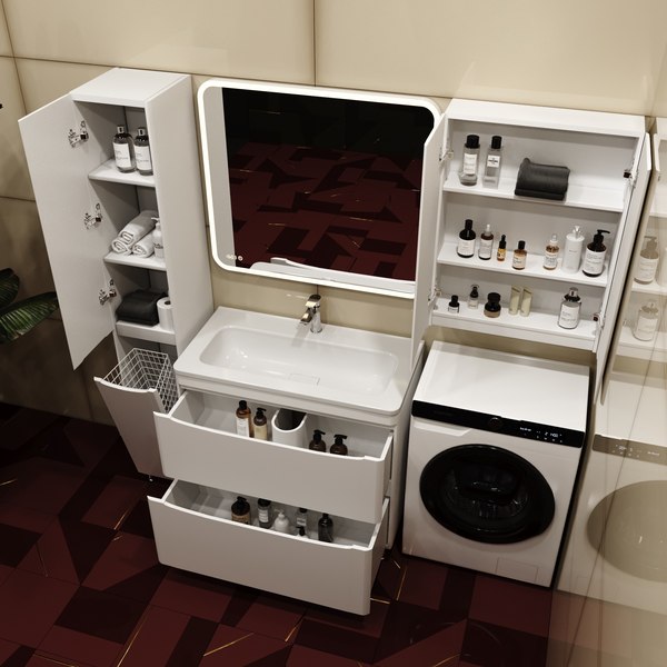 Тумба под умывальник Symbolite Бергамо мини 90 Люкс Plus 2 ящика