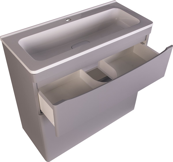 Тумба под умывальник Symbolite Бергамо мини 90 Люкс Plus 2 ящика