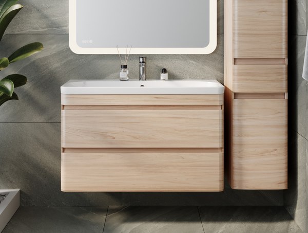 Тумба под умывальник Symbolite Атлантика 100 Люкс Plus - фото