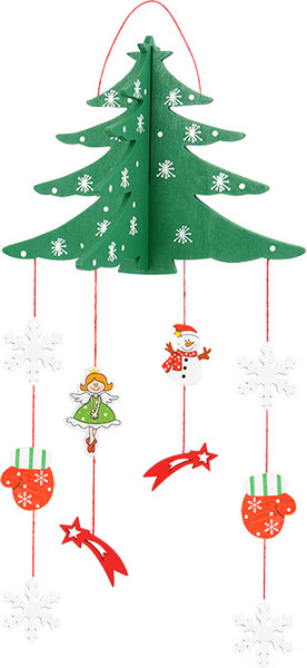 Подвеска новогодняя Darvish 3D mix / DV-C-332 - фото