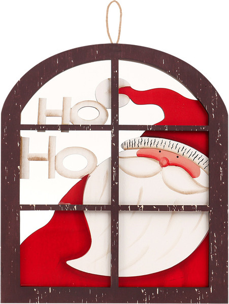 Подвеска новогодняя Darvish Окно с Сантой / DV-C-361 - фото