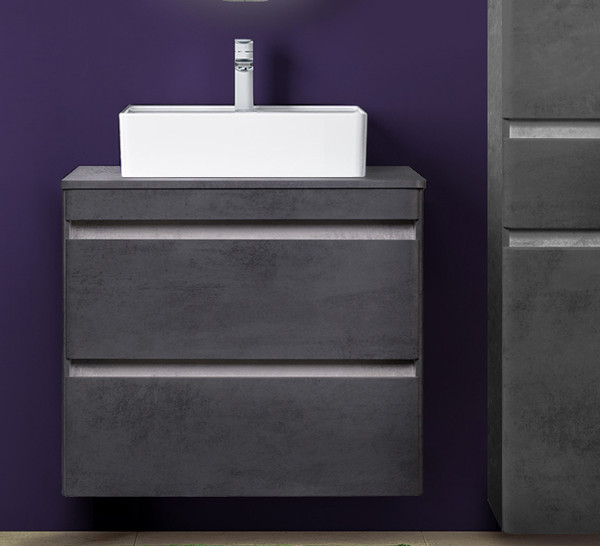 Тумба под умывальник Symbolite Атлантика 80 Люкс Plus 2 ящика со столешницей - фото