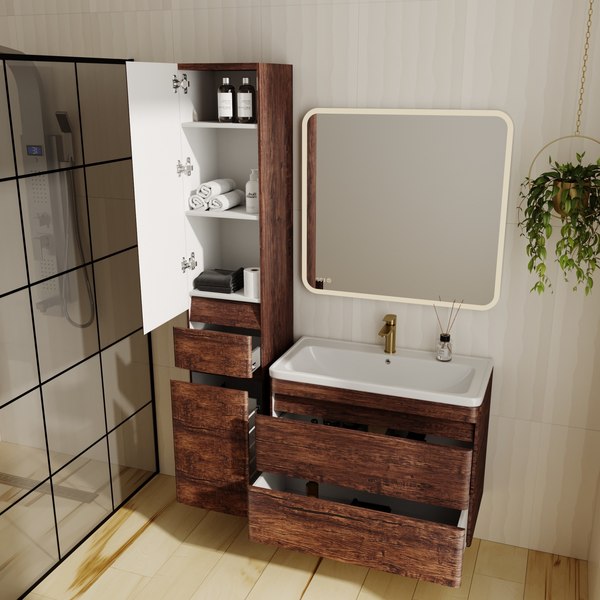 Тумба под умывальник Symbolite Атлантика 80 Люкс Plus