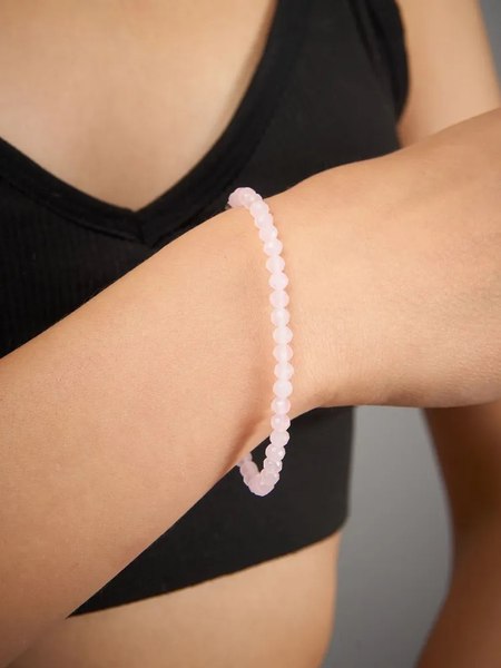 Браслет Wolves Розовый кварц 5472