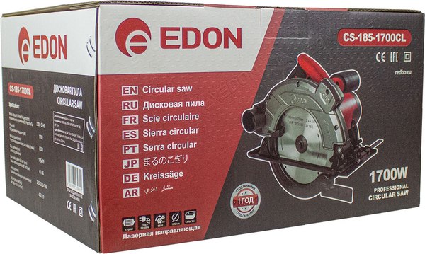 Дисковая пила Edon CS-185-1700CL
