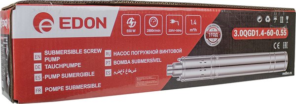 Скважинный насос Edon 3.5QGD1.4-85-0.55