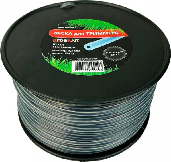 Леска для триммера Brait Бухта 3.30x138 330138 RNDP / 06.07.065.019 - фото
