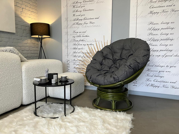 Кресло садовое Мебель Солнца Папасан вращающийся 23/01В