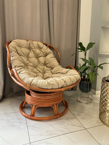 Кресло садовое Мебель Солнца Папасан Челси вращающийся 23/03В