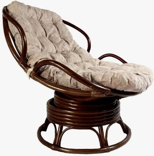 Кресло садовое Мебель Солнца Папасан Челси вращающийся 23/03В - фото