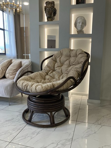 Кресло садовое Мебель Солнца Папасан Челси вращающийся 23/03В