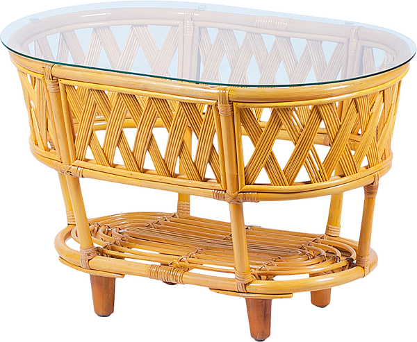 Кофейный столик садовый Мебель Солнца Рузвельт CBN овальный (медный) - фото