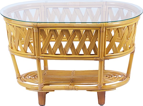 Кофейный столик садовый Мебель Солнца Рузвельт CBN овальный (медный)