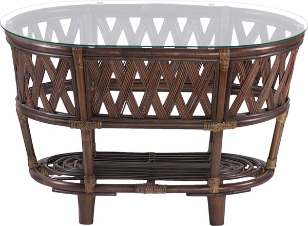 Кофейный столик садовый Мебель Солнца Рузвельт CBN овальный (орех матовый)