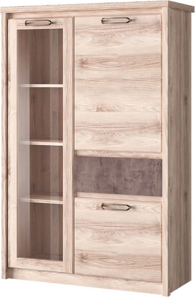 Шкаф с витриной Anrex Jazz 1V2D1S-1 - фото