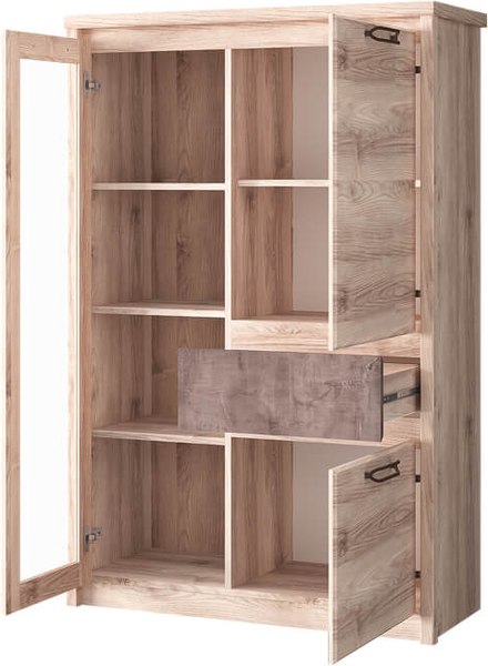 Шкаф с витриной Anrex Jazz 1V2D1S-1