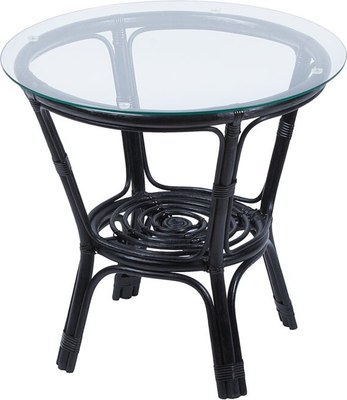 Кофейный столик садовый Мебель Солнца Багама 01/17 круглый (венге) - фото