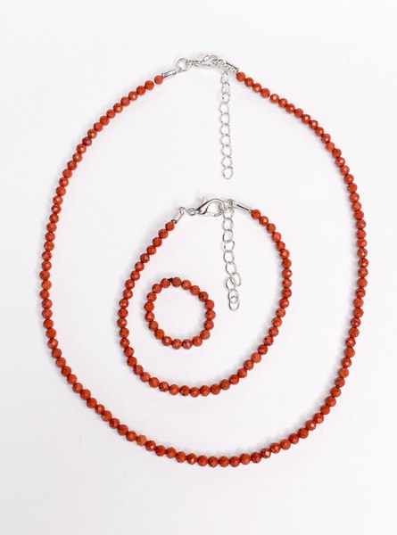 Браслет на ногу Wolves Яшма 5813