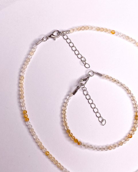 Браслет на ногу Wolves Цитрин 6187