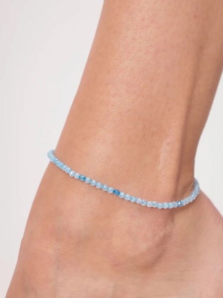 Браслет на ногу Wolves Аквамарин 6221