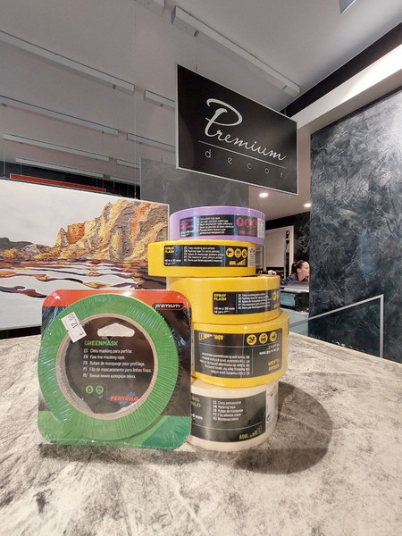 Лента малярная Pentrilo Greenmask 6мм 110С / 08234