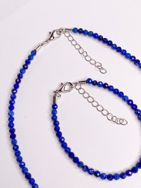 Браслет на ногу Wolves Лазурит 6290