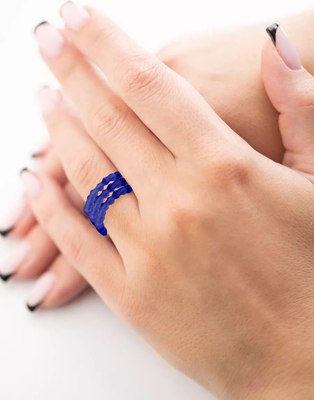 Кольцо Wolves Циркон Тройное 5667 - фото