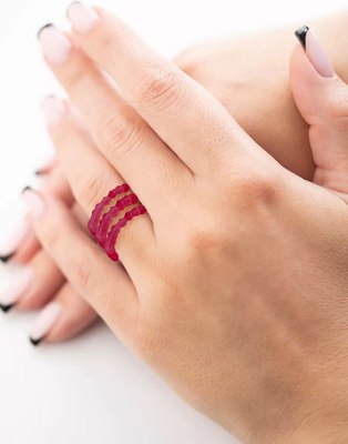 Кольцо Wolves Циркон Тройное 5737 - фото