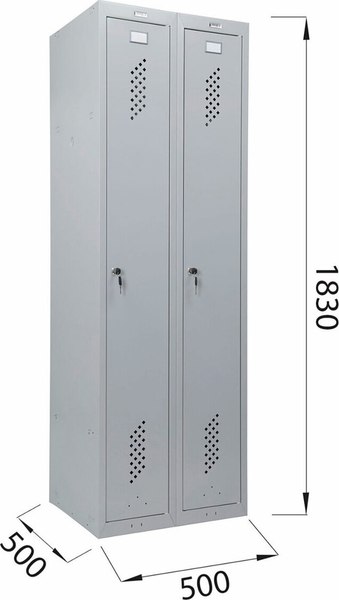 Шкаф металлический Brabix LK 21-50 / 291379