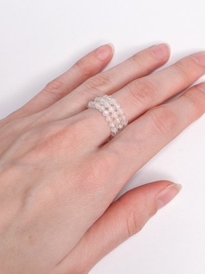 Кольцо Wolves Беломорит Тройное 5845 - фото