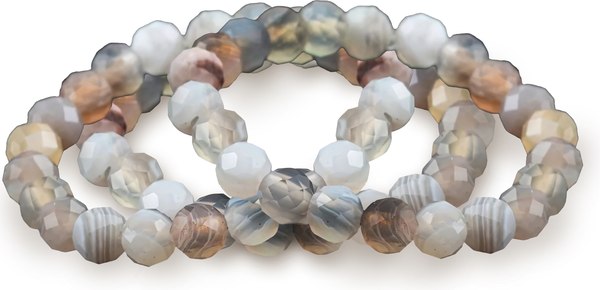 Кольцо Wolves Бразильский Агат Тройное 5871