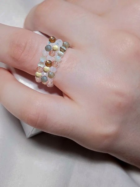 Кольцо Wolves Бразильский Агат Тройное 5874 - фото