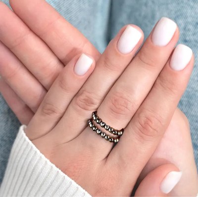 Кольцо Wolves Терагерц Двойное 5493 - фото