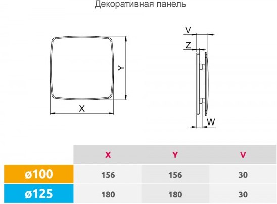 Решетка вентиляционная Awenta PNB100