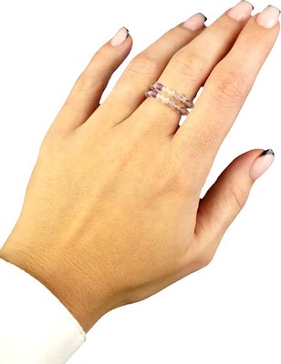 Кольцо Wolves Флюорит Двойное 5556 - фото