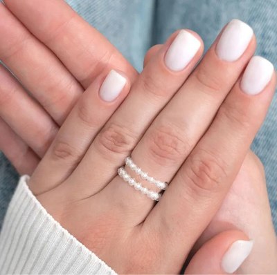 Кольцо Wolves Циркон Двойное 5588 - фото