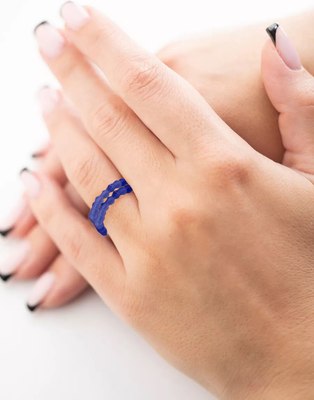 Кольцо Wolves Циркон Двойное 5663 - фото