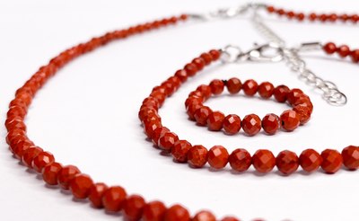 Кольцо Wolves Яшма Двойное 5794