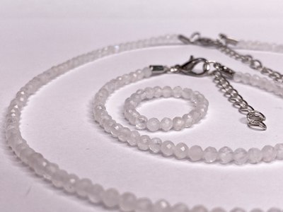 Кольцо Wolves Беломорит Двойное 5833