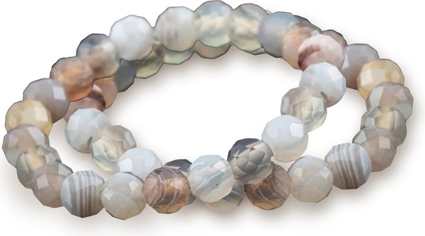 Кольцо Wolves Бразильский Агат Двойное 5869