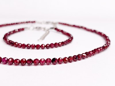 Кольцо Wolves Гранат Двойное 5902