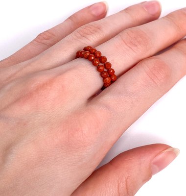 Кольцо Wolves Коралл Двойное 5932 - фото