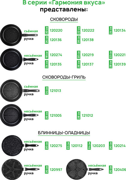 Набор кухонной посуды Elan Gallery 120111+7