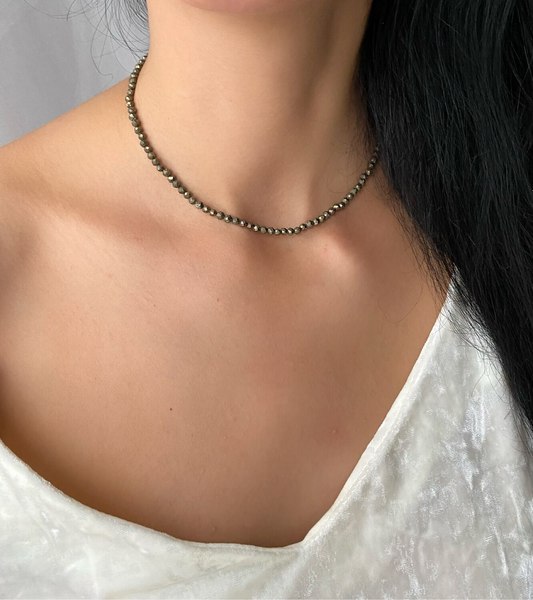 Бусы Wolves Пирит 6359