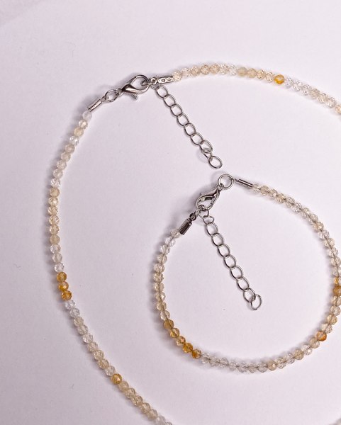 Бусы Wolves Цитрин 6189