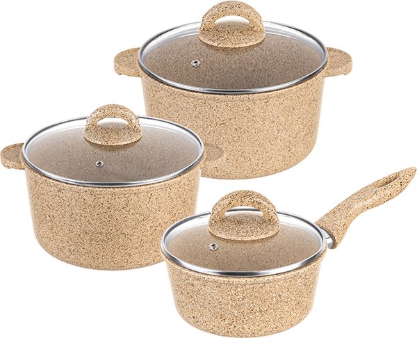 Набор кастрюль Elan Gallery Гармония Вкуса / 121118+3 - фото