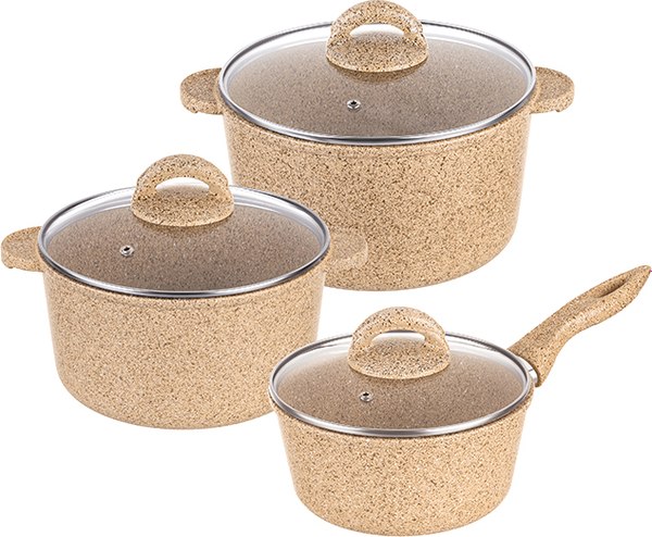 Набор кастрюль Elan Gallery Гармония Вкуса / 121121+3 - фото