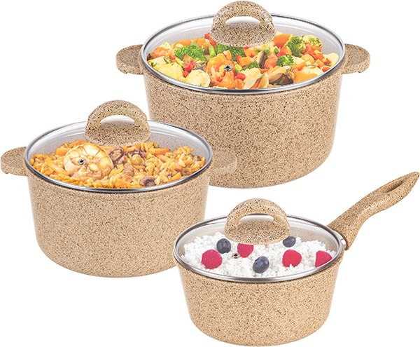 Набор кастрюль Elan Gallery Гармония Вкуса / 121121+3